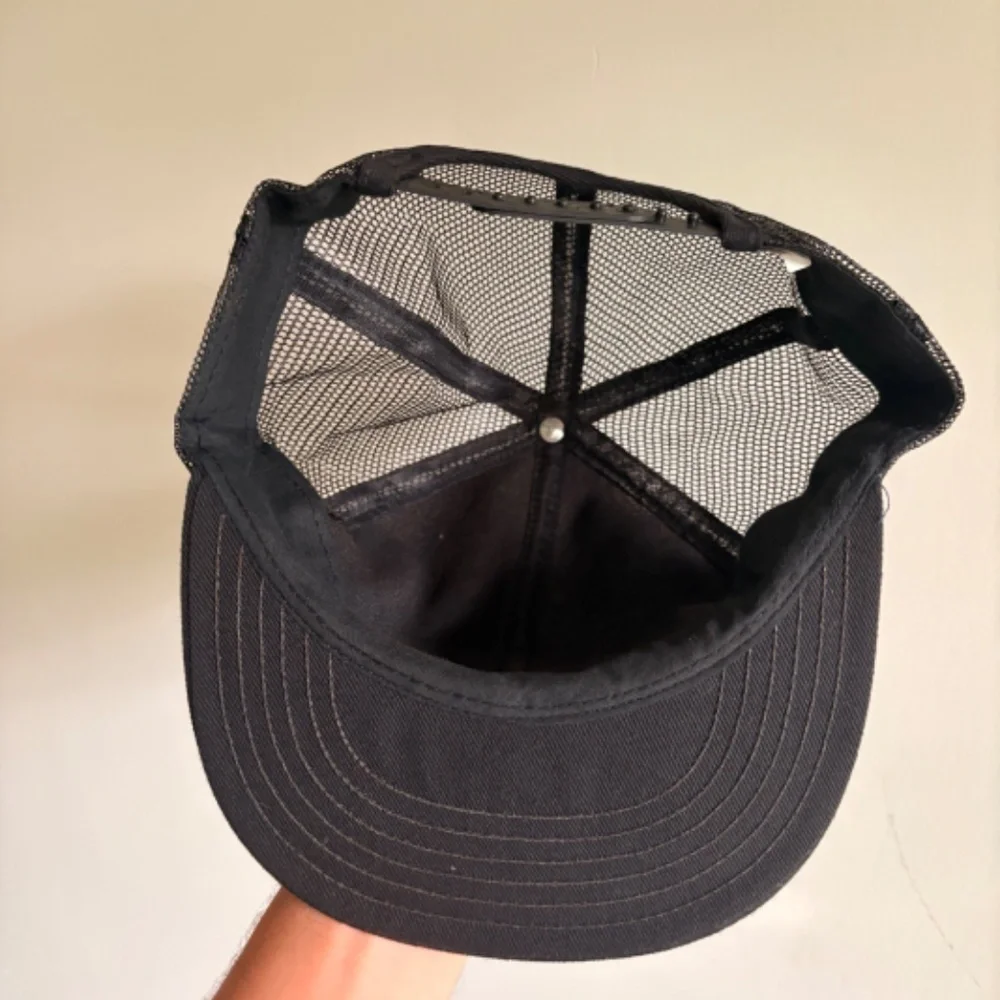 Vintage KENROC trucker hat PATCH mesh Black made in canada victory caps - Picture 6 of 8